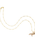 JW x Lewis Miller NYC Pigeon Pendant in Solid Gold