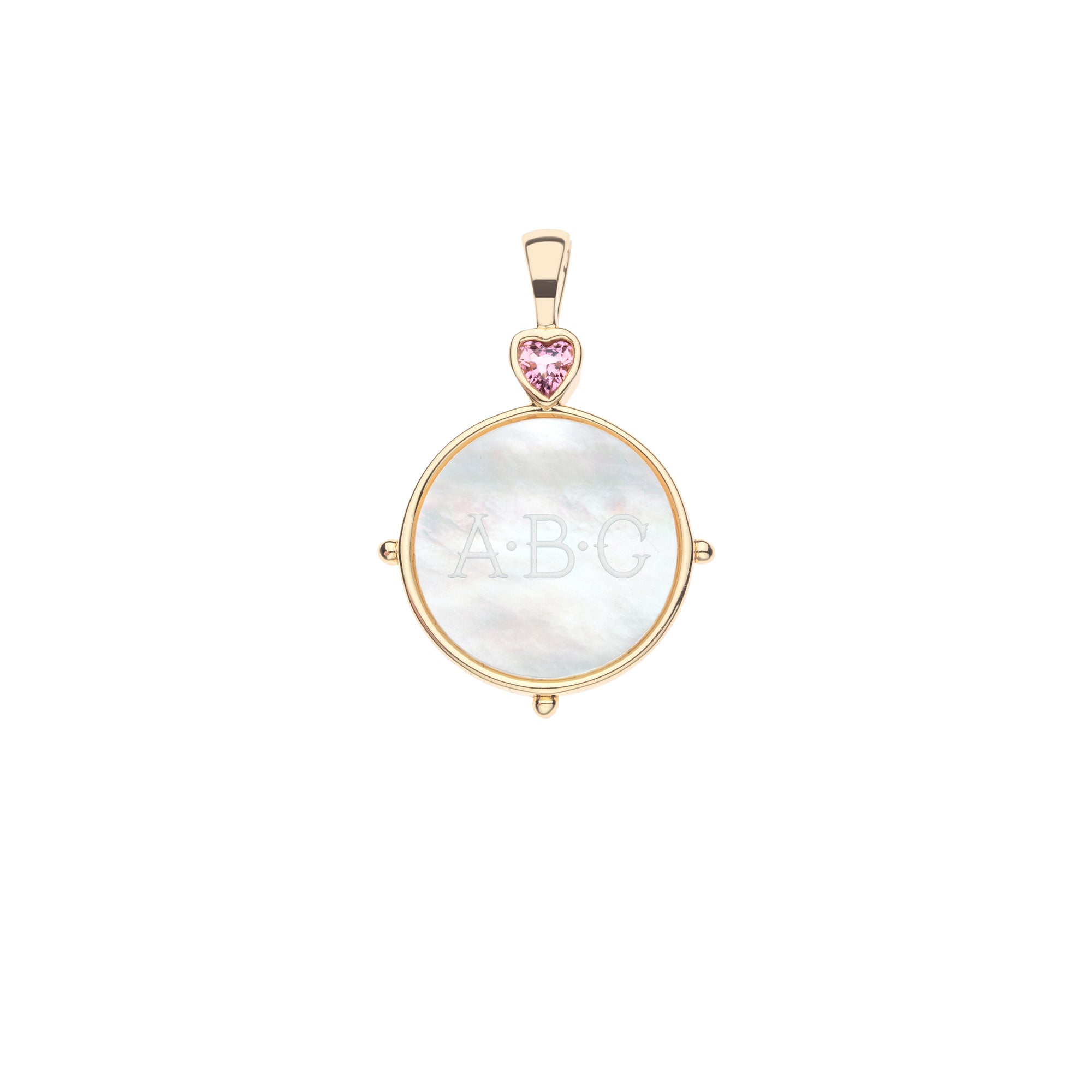 Forever Mother of Pearl Engravable Pendant