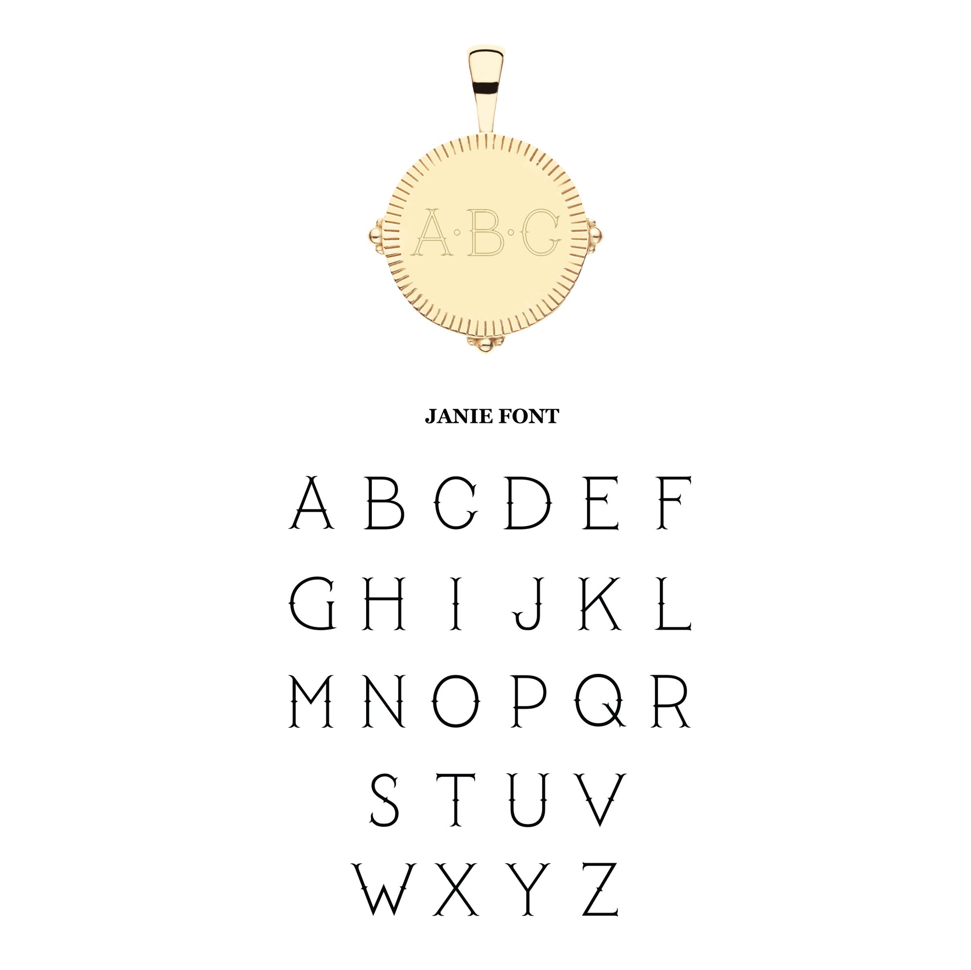 Personalized Petite Coin Pendant