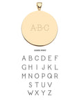 Engraving option for the jumbo hope coin pendant