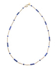 Jewel Box Carved Lapis Station Necklace