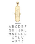 Janie font engraving option for the joy camellia dogtag