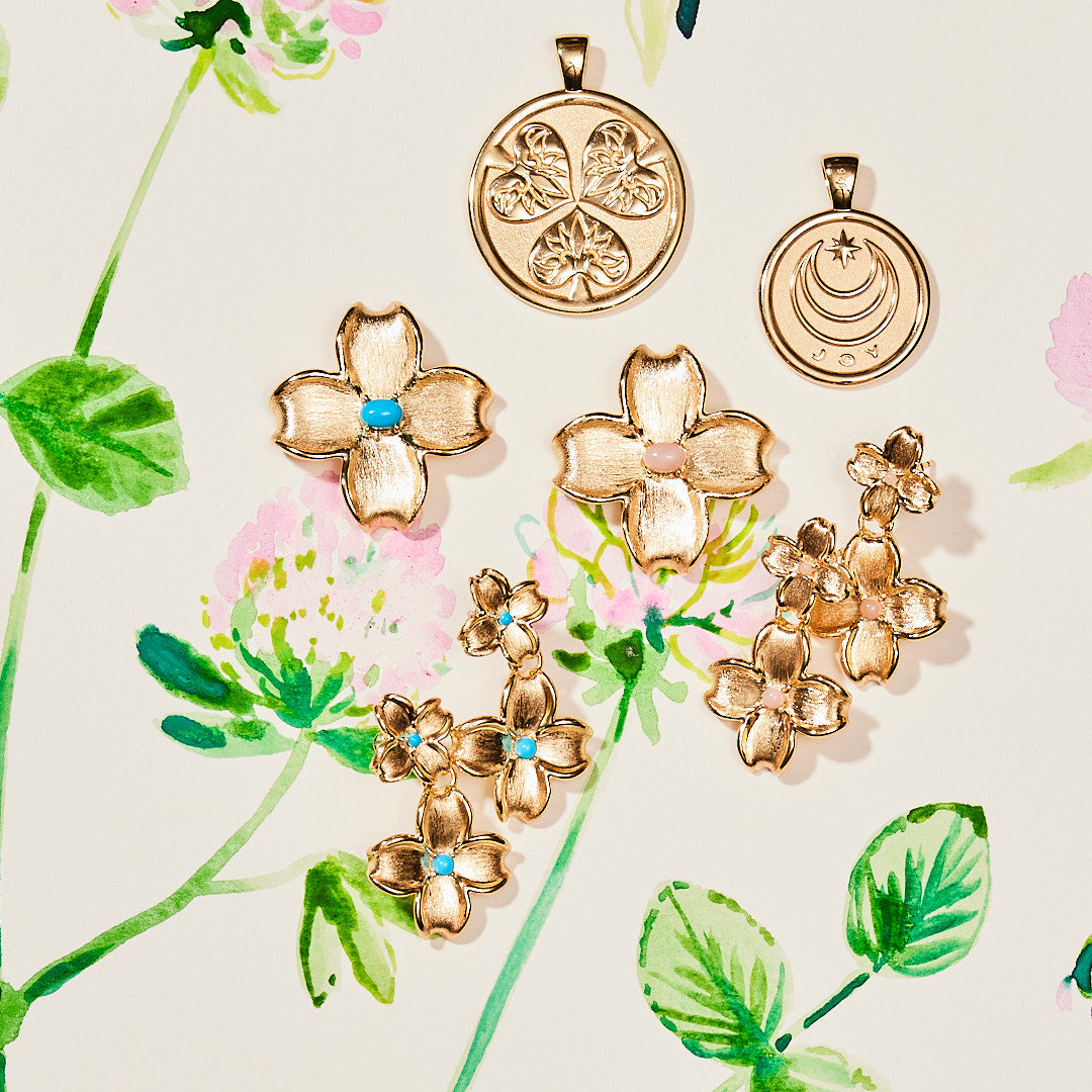 Pendant Coin Necklace with Symbol and Inspired Word - JOY – Jane