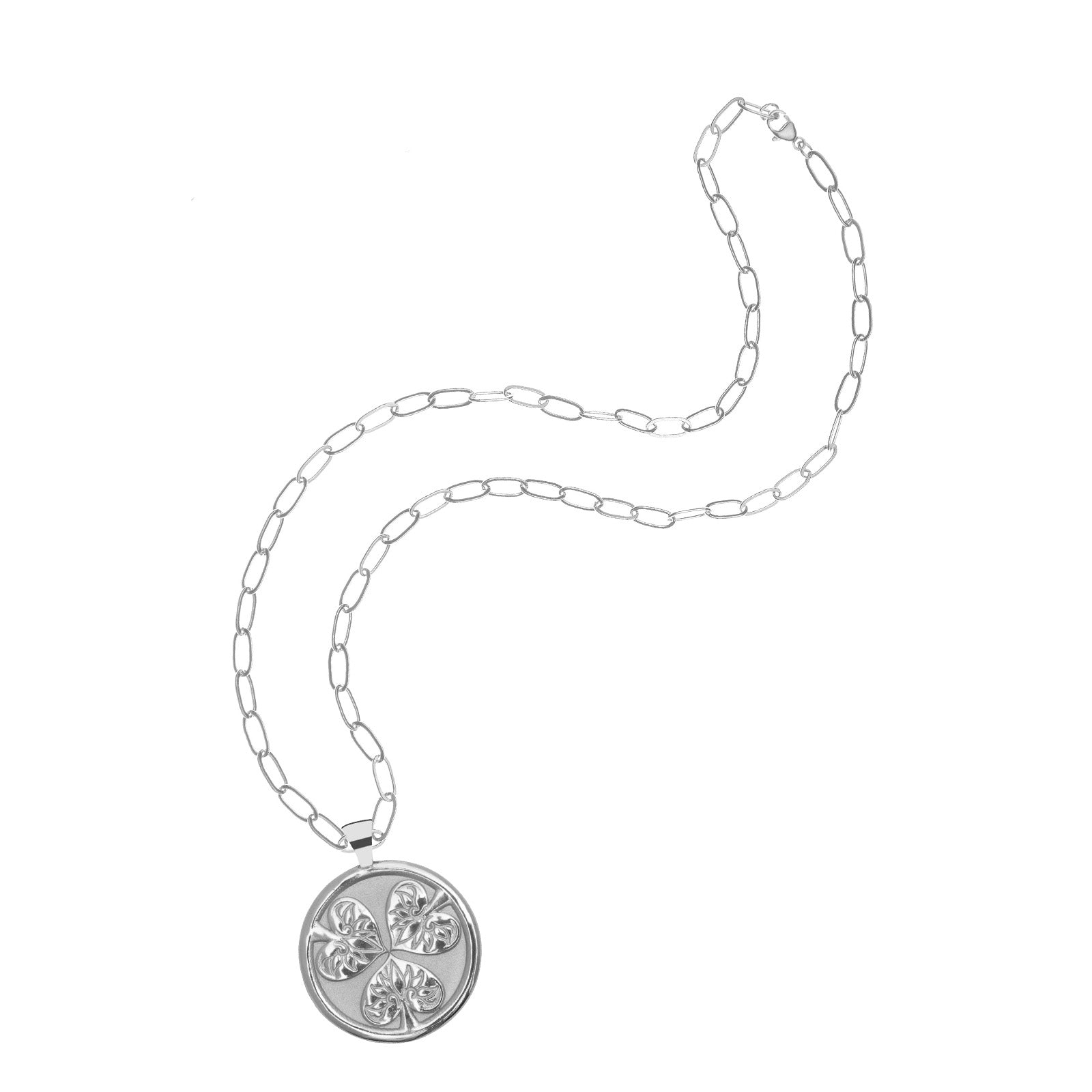 JOY JW Original Pendant Coin in Silver