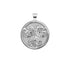 Silver Coin Featuring 3 hollyhock leaves