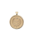JOY JW Small Pendant Coin in Solid Gold