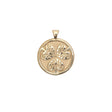 Gold Coin Featuring 3 hollyhock leaves