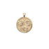 Gold Coin Featuring 3 hollyhock leaves