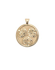 JOY JW Small Pendant Coin in Solid Gold