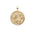 Gold Coin Featuring 3 hollyhock leaves