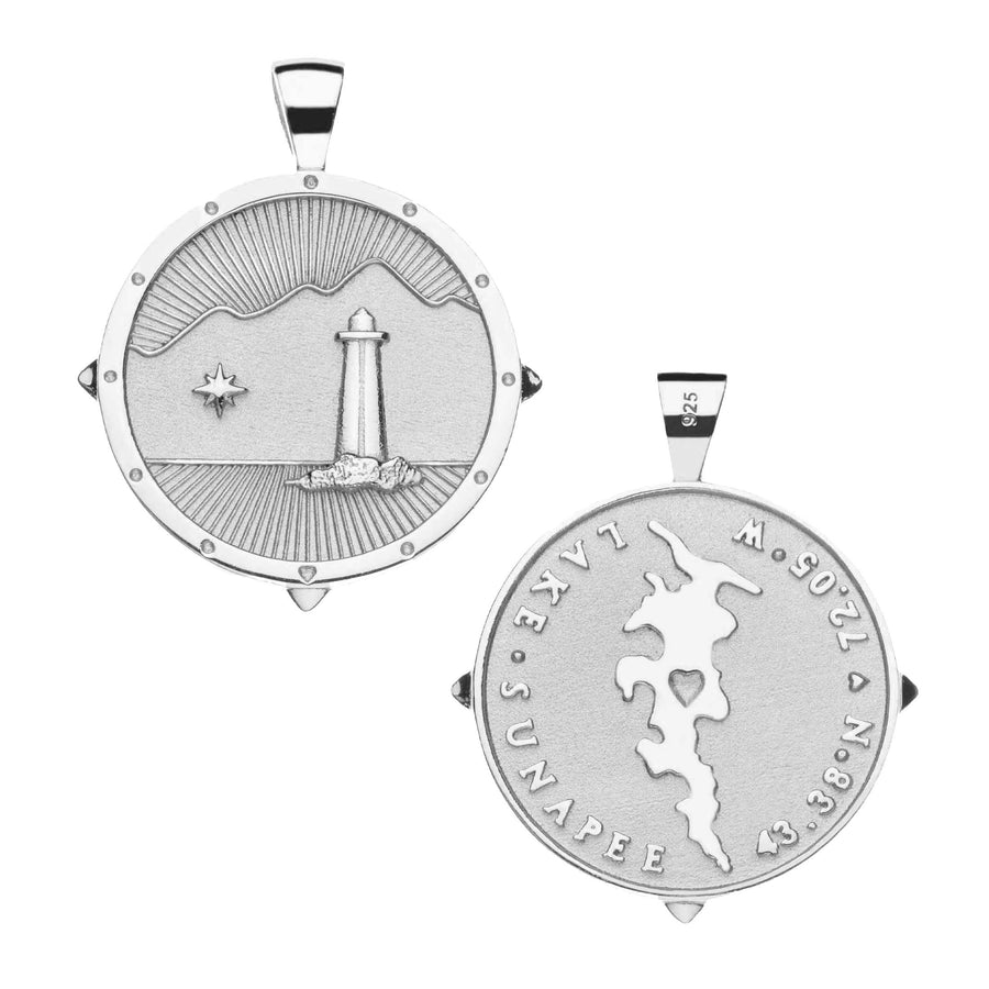 LAKE SUNAPEE JW Original Pendant Coin in Silver