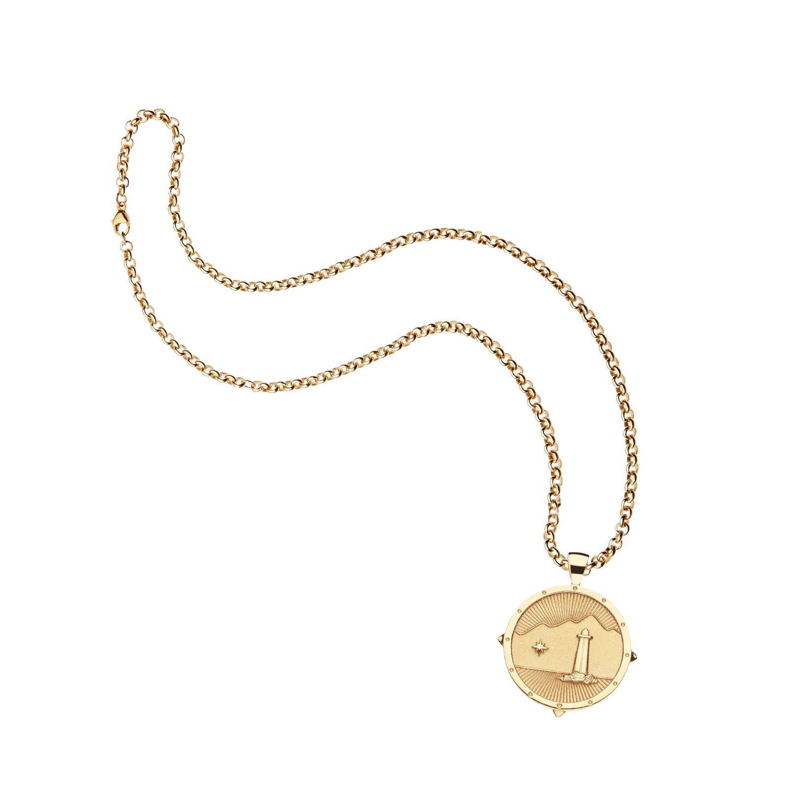 Pendant Coin Necklace Location - LAKE SUNAPEE – Jane Win Jewelry