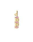 Side view of love lock pendant