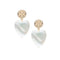 LOVE Carry Your Heart Earrings in Mother of Pearl