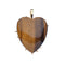 LOVE Carry Your Heart Pendant in Tiger&#39;s Eye