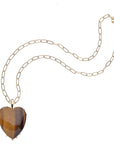 LOVE Carry Your Heart Pendant in Tiger's Eye