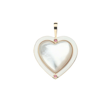 LOVE Enchanted Heart Pendant in Mother of Pearl