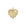 Gold heart pendant with illustration of the rays of the sun, waves, and a heart