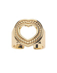 LOVE Cutout Heart Ring