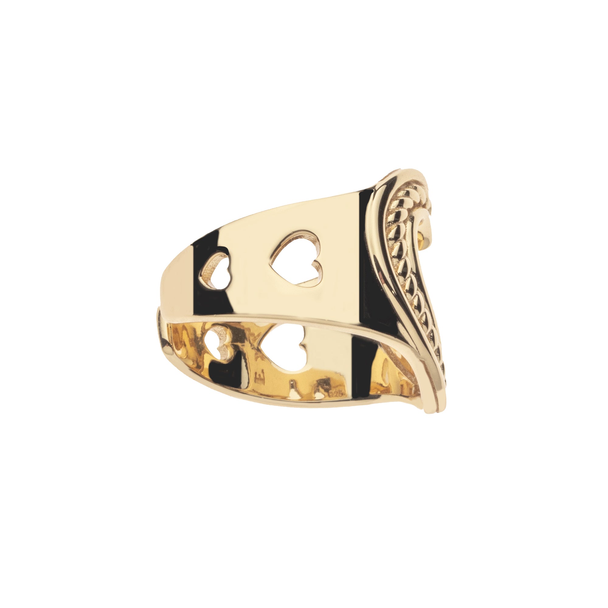 LOVE Cutout Heart Ring