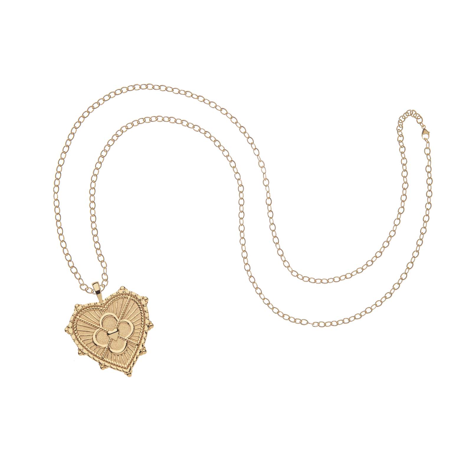 LOVE JW Quatrefoil Heart Pendant