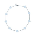 LOVE Pieces of My Heart Chain Necklace in Silver
