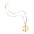 Split by Love pendant on the classic rolo chain
