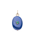 LOVE Lapis Wishing Stone in Solid Gold