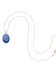 LOVE Lapis Wishing Stone in Solid Gold