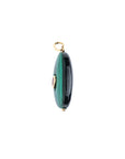 LOVE Malachite Wishing Stone in Solid Gold