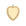 Shiny gold heart-shaped pendant with Roman Numbers and dots around the outer edge.