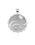 Love - Courage - Strength JW Original Pendant Coin in Silver