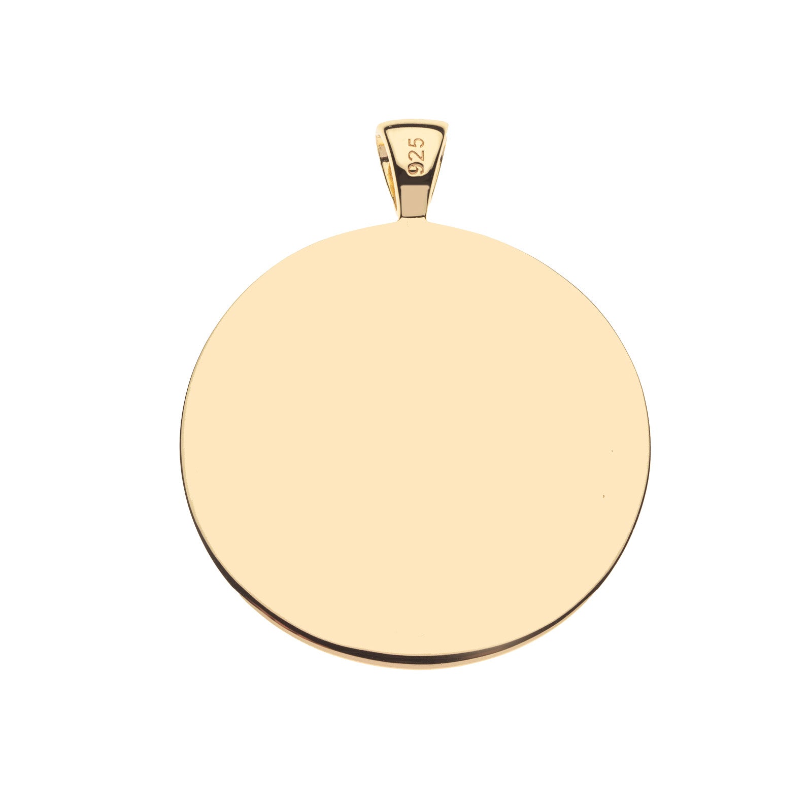 Blank back of jumbo bonne chance coin 