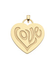 Never Enough LOVE Heart Pendant