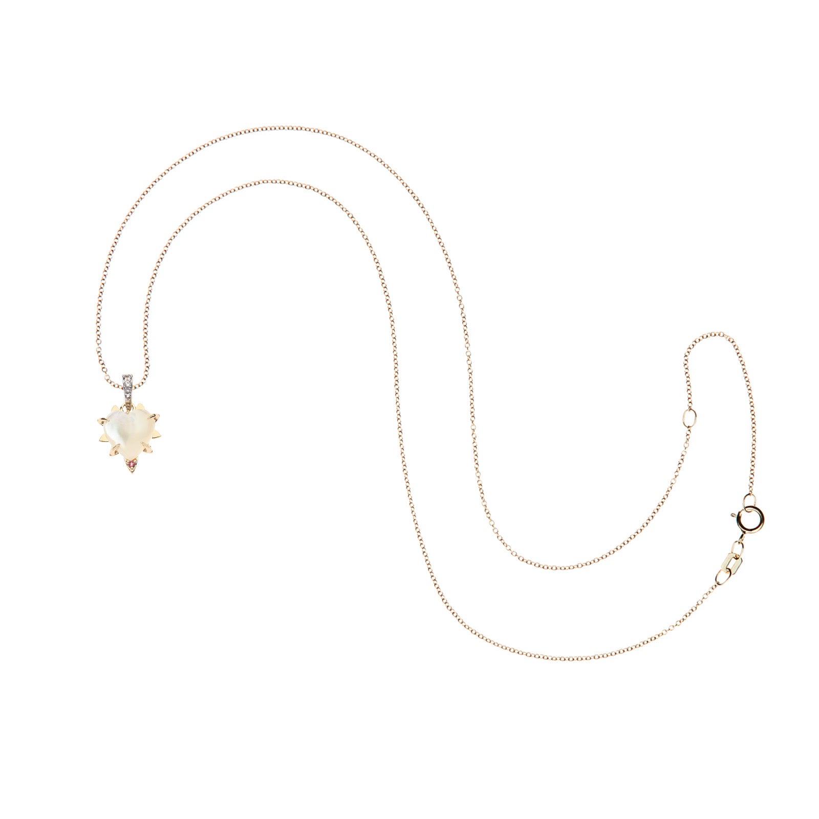 LOVE Petite Carved Heart Pendant in 10k Gold
