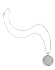 Silver Original Love Coin Pendant on classic rolo chain