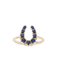 LUCKY Baby Horseshoe Ring in Lapis