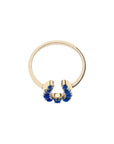 LUCKY Baby Horseshoe Ring in Lapis