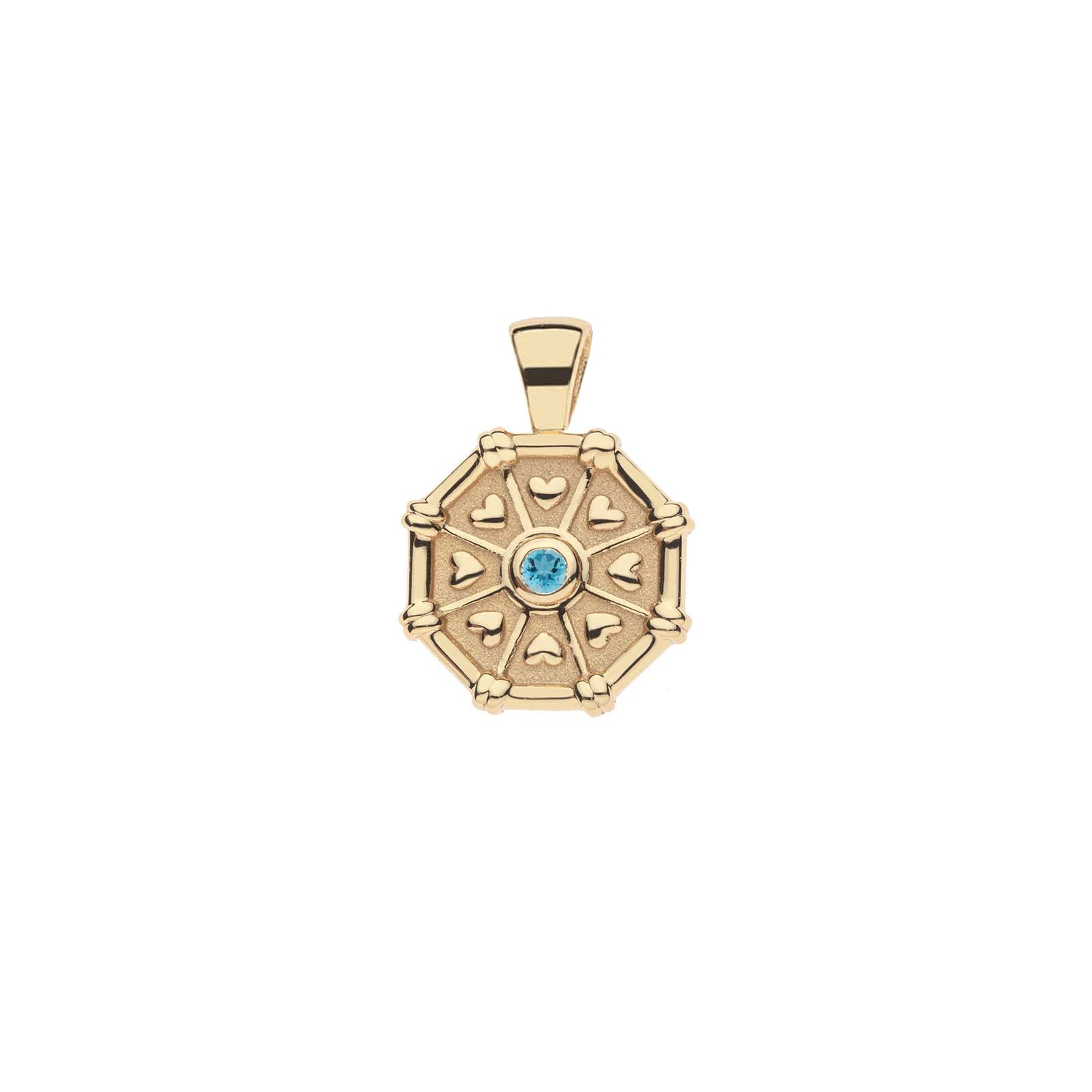 LUCKY Octagon Birthstone Pendant