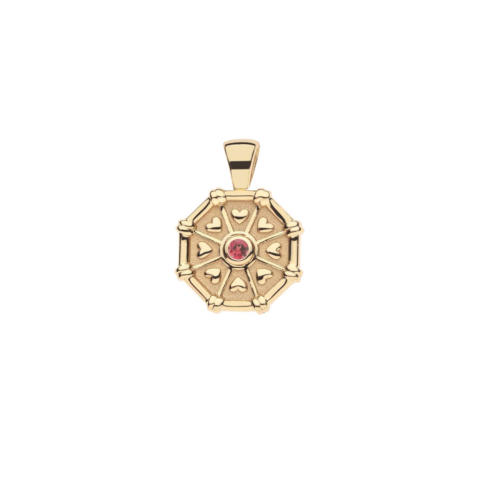 LUCKY Octagon Birthstone Pendant – Jane Win Jewelry
