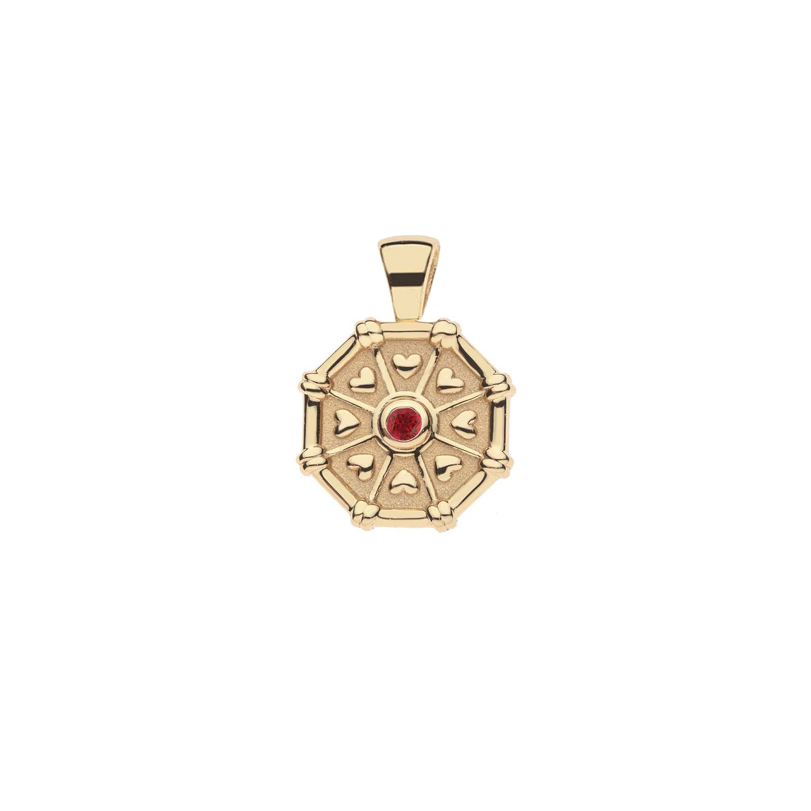 LUCKY Octagon Birthstone Pendant