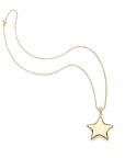 Shining star pendant on the classic rolo chain