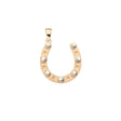 Gold horseshoe pendant with 7 Australian opal stones