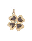 LUCKY in Love Clover Pendant with Wood