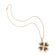 LUCKY in Love Clover Pendant with Wood