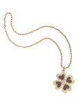 LUCKY in Love Clover Pendant with Wood