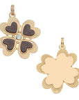 LUCKY in Love Clover Pendant with Wood
