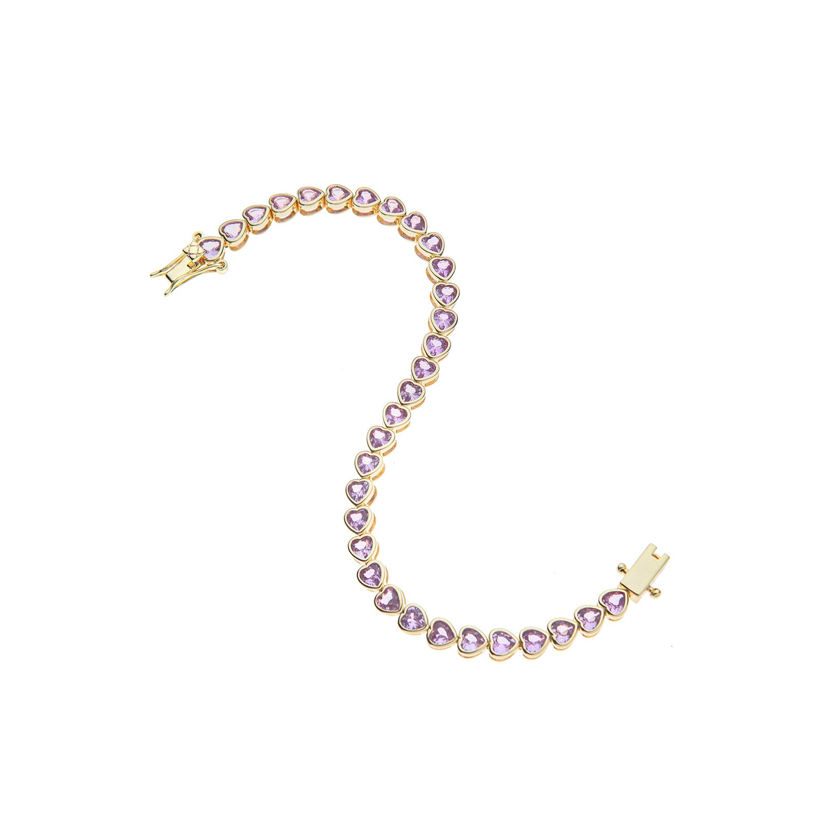 made with love tennis bracelet in pink