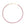 Gold tennis necklace featuring heart shaped pink CZ stones and adjustable sliding clasp