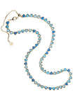 Made from love tennis necklace in blue ombre